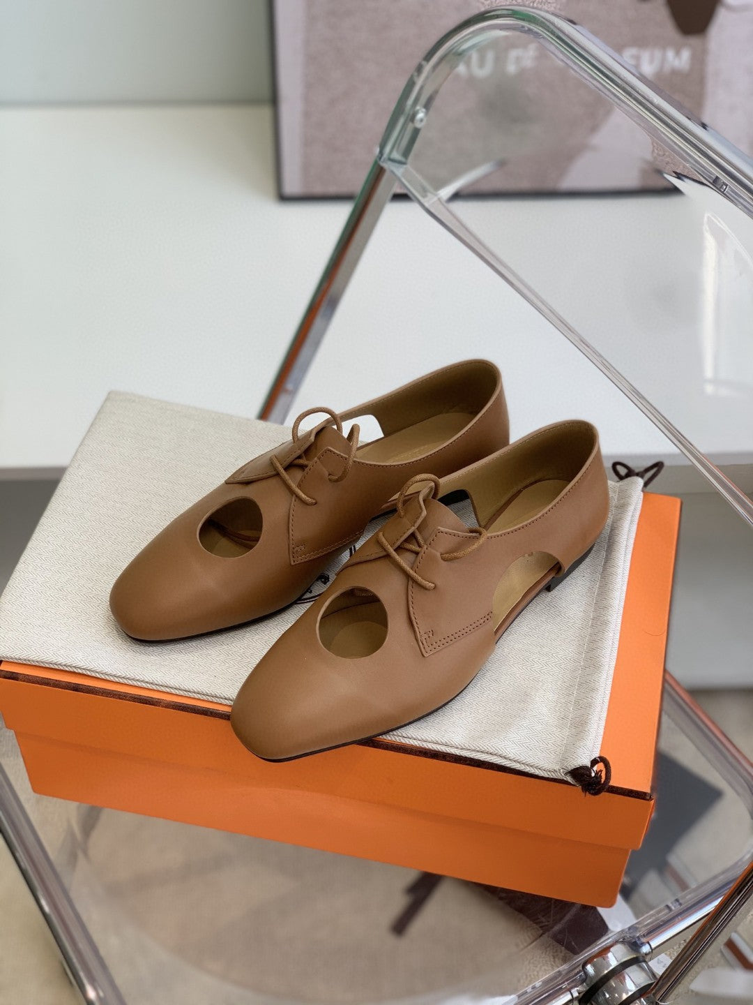 Hermes Electra 90 Sandal Brown