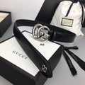 Gucci Belt With Double G Buckle Black