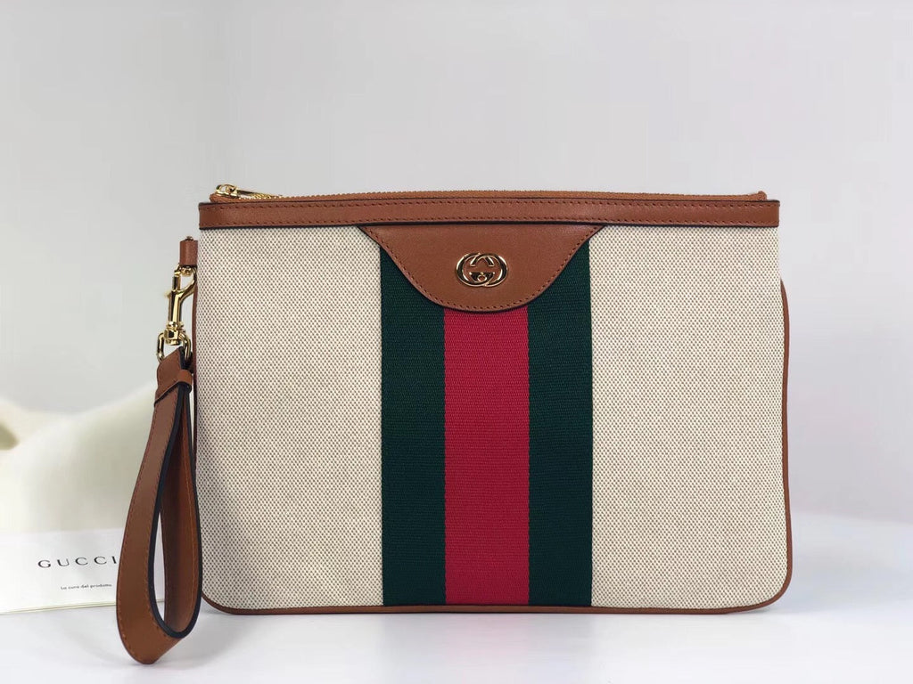 Gucci Vintage Canvas Pouch 29cm