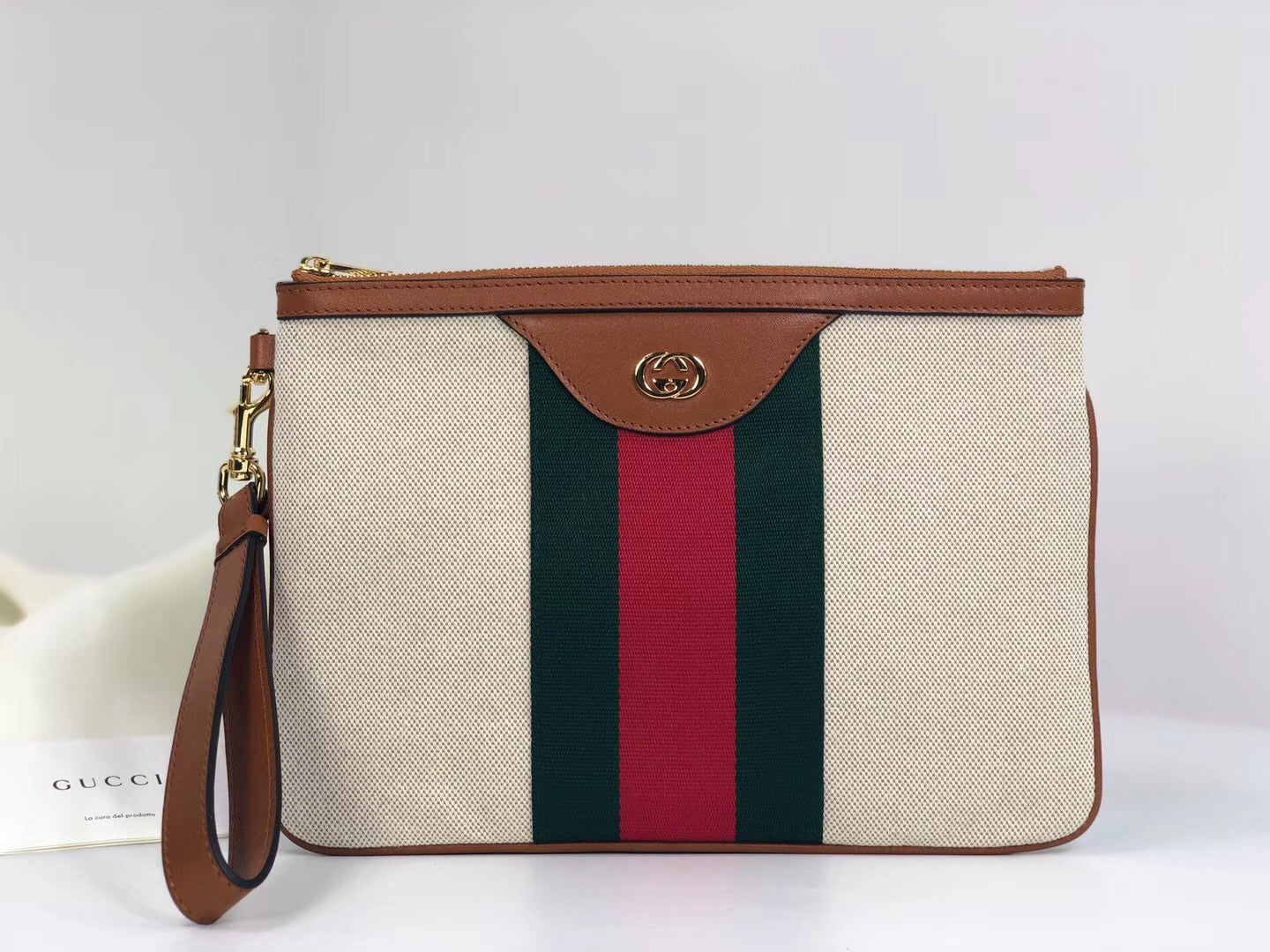Gucci Vintage Canvas Pouch 29cm
