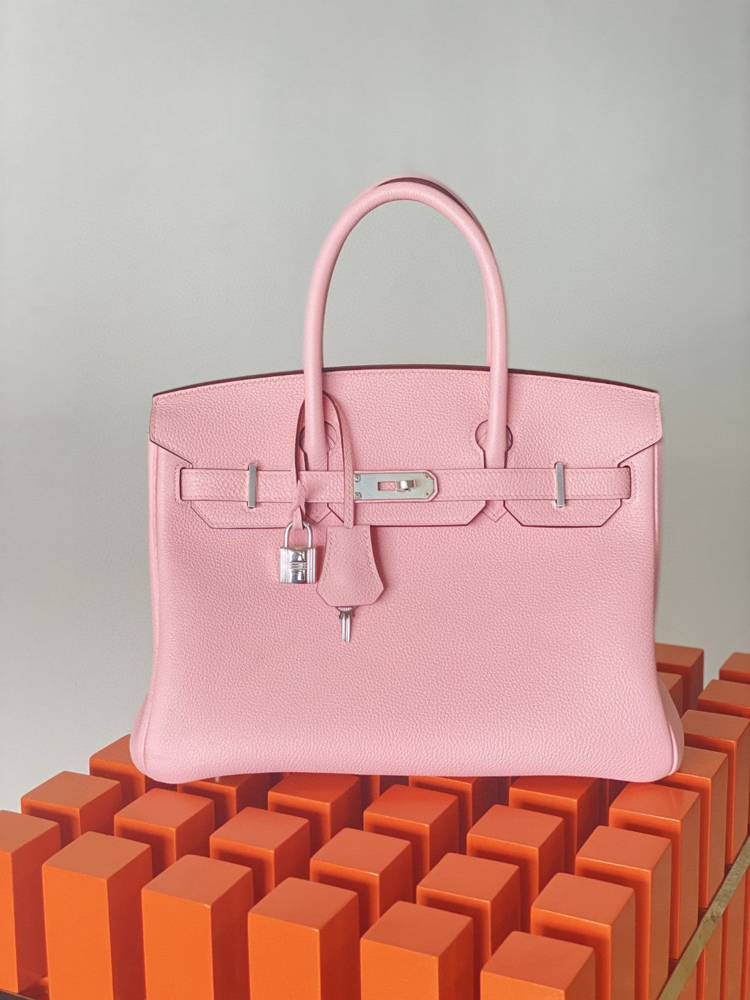 Hermes Birkin 30 Nata Swift Silver Hardware Pink