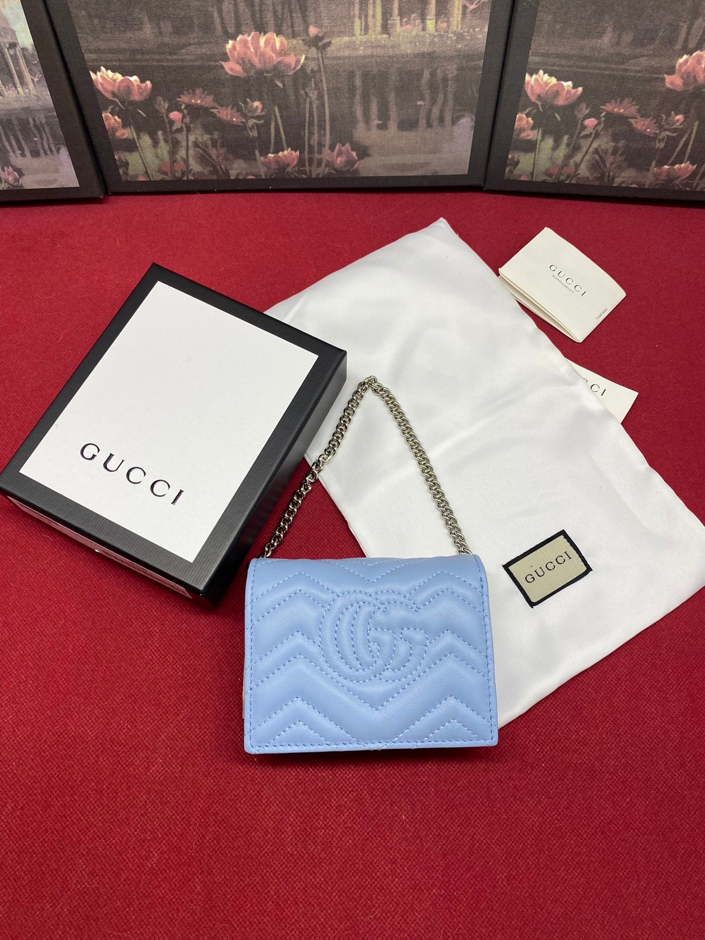 Gucci Blue Crossbody Bag 11cm