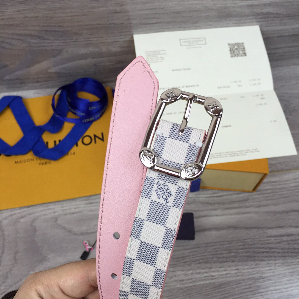 Louis Vuitton LV Malletier Belt White