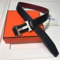 Hermes Focus Belt Buckle & Reversible Leather Strap Black