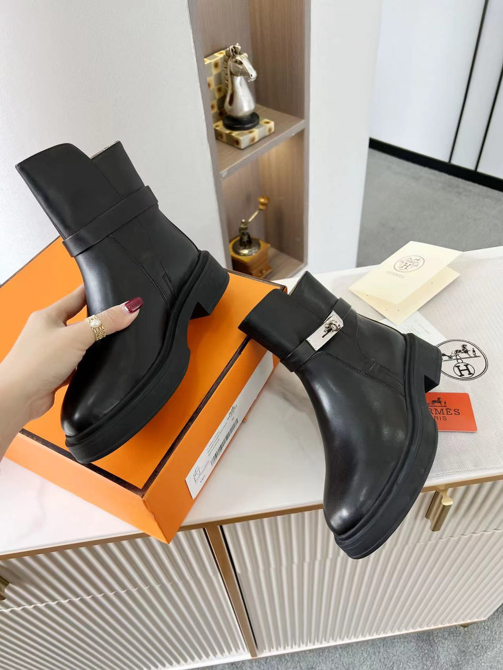 Hermes Neo Ankle Boot Black