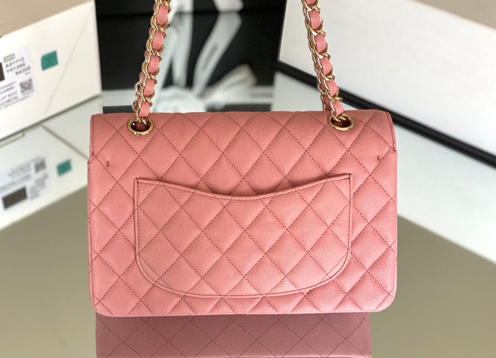 Chanel Classic Flapbag Gold Hardware 26cm Pink