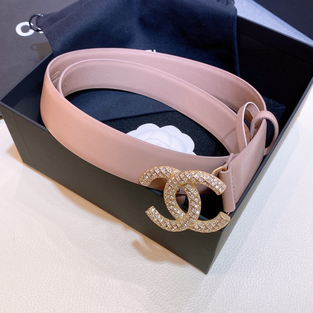 Chanel Belt With Double C Buckle
