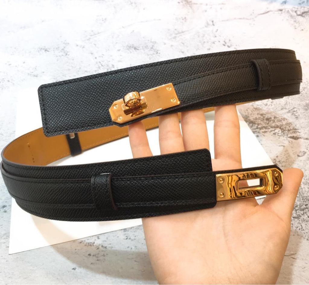 Hermes Kelly Belt Black