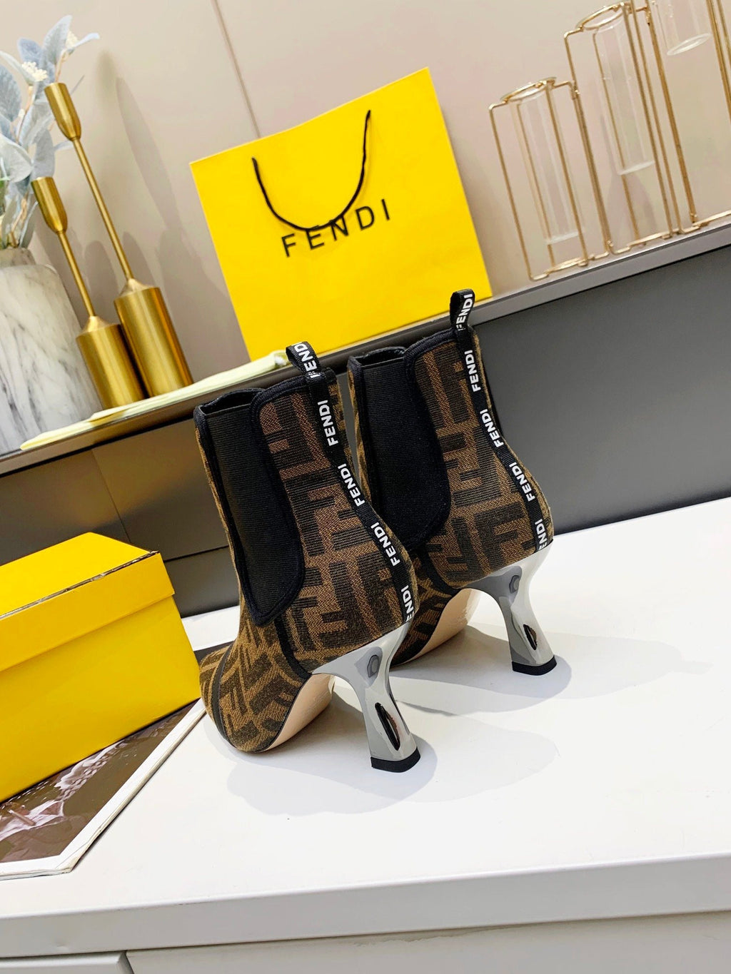 Fendi Karligraphy Brown