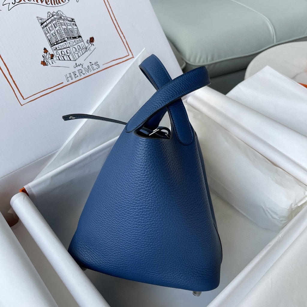 Hermes Picotin Lock 18 Bag Dark Blue