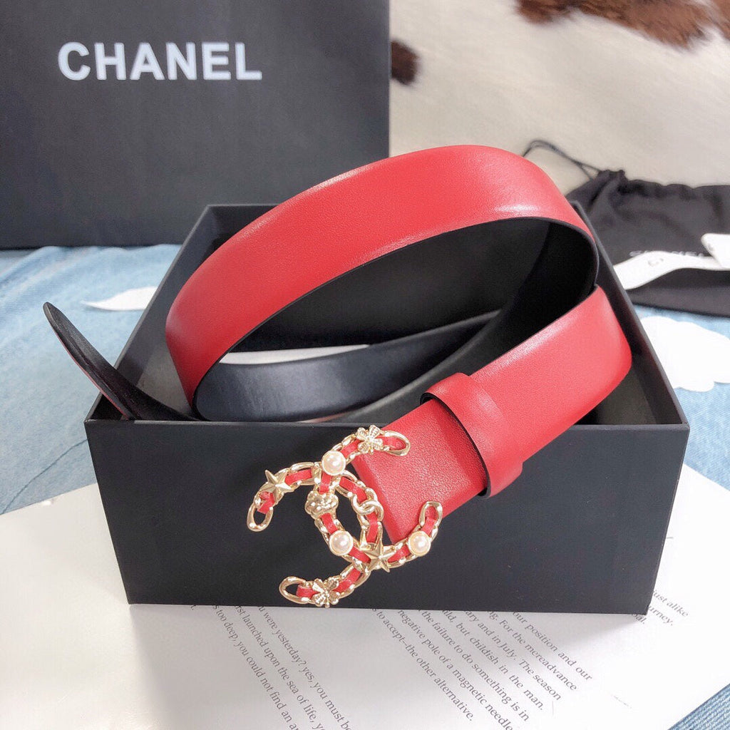 Chanel Belt With Double C Buckle