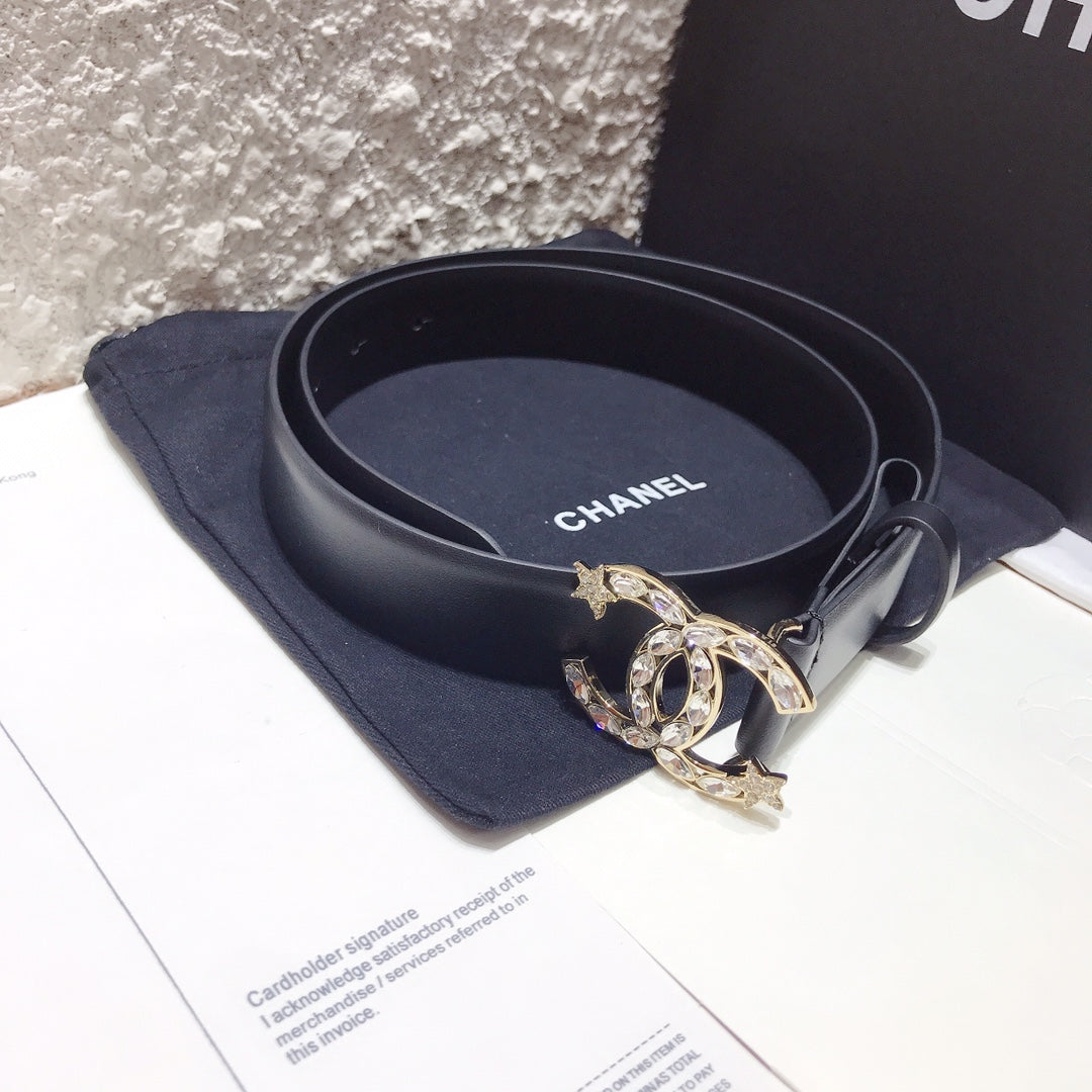 Chanel Belt With Double C Buckle