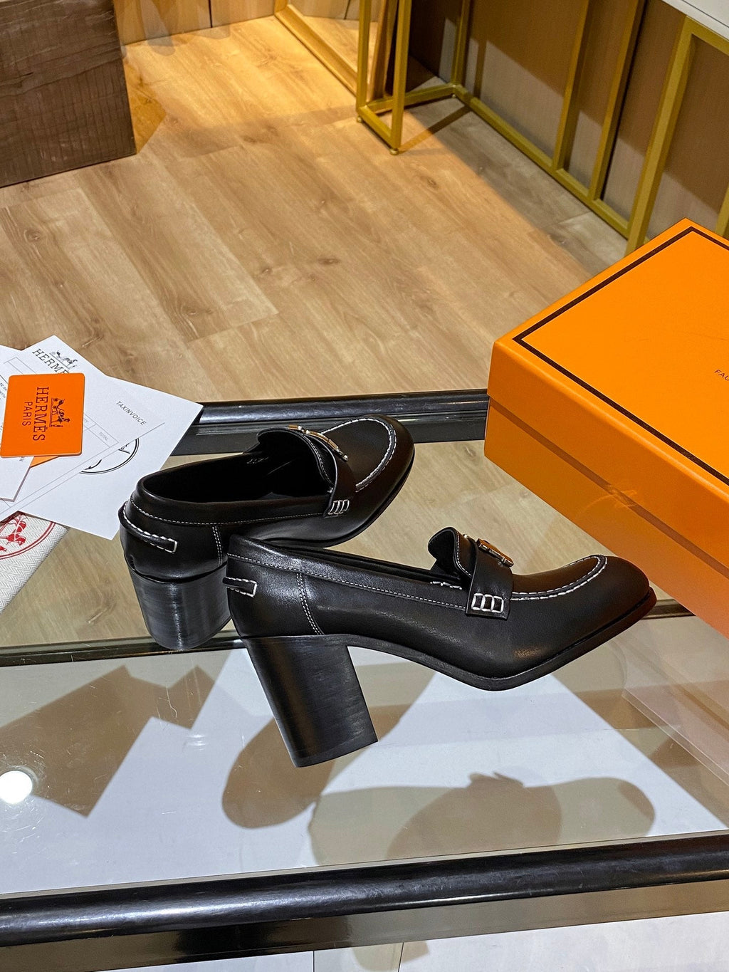 Hermes Elysee Pump Black