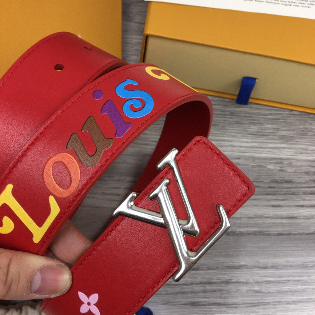 Louis Vuitton Iconic Belt Red