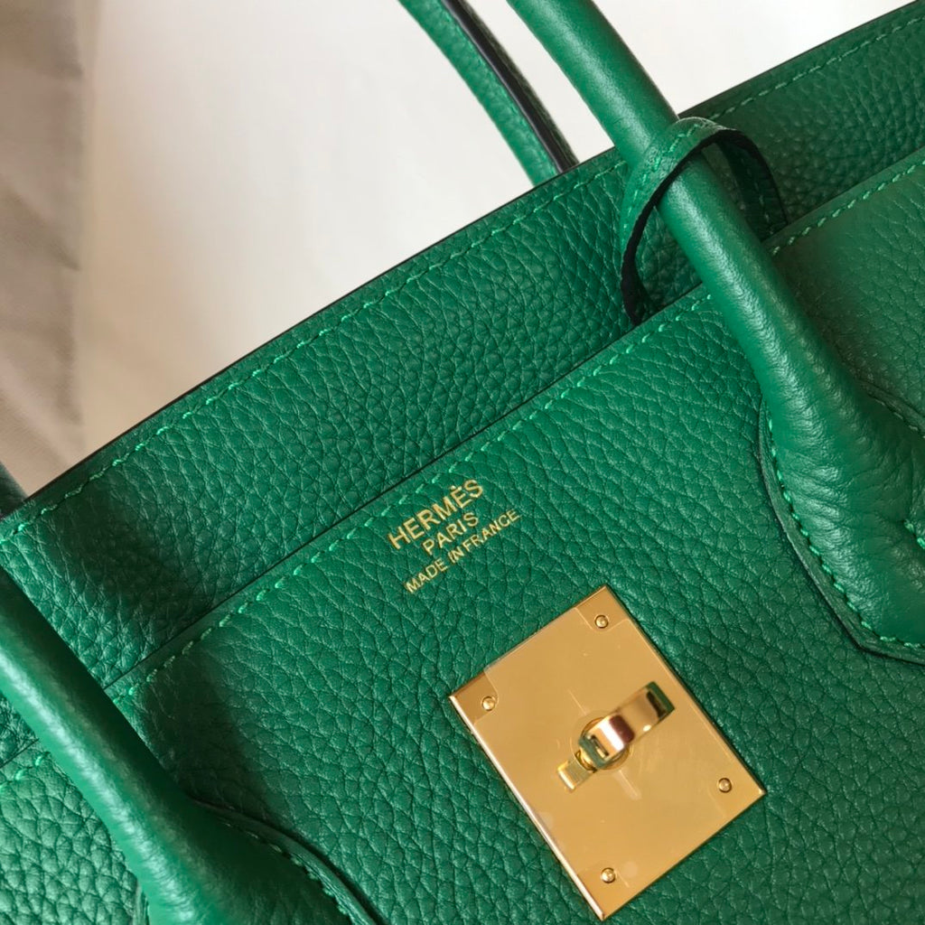 Hermes Handle Bag 30cm Green