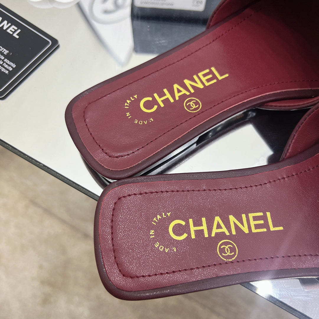 Chanel Sandals Red