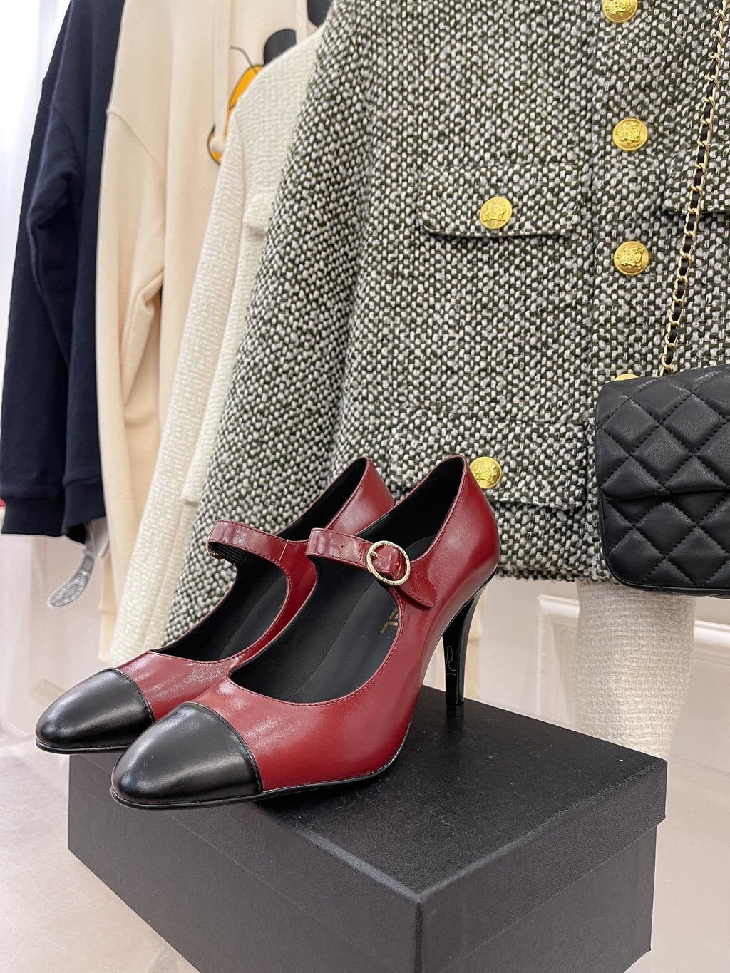 Chanel Open Shoes Red