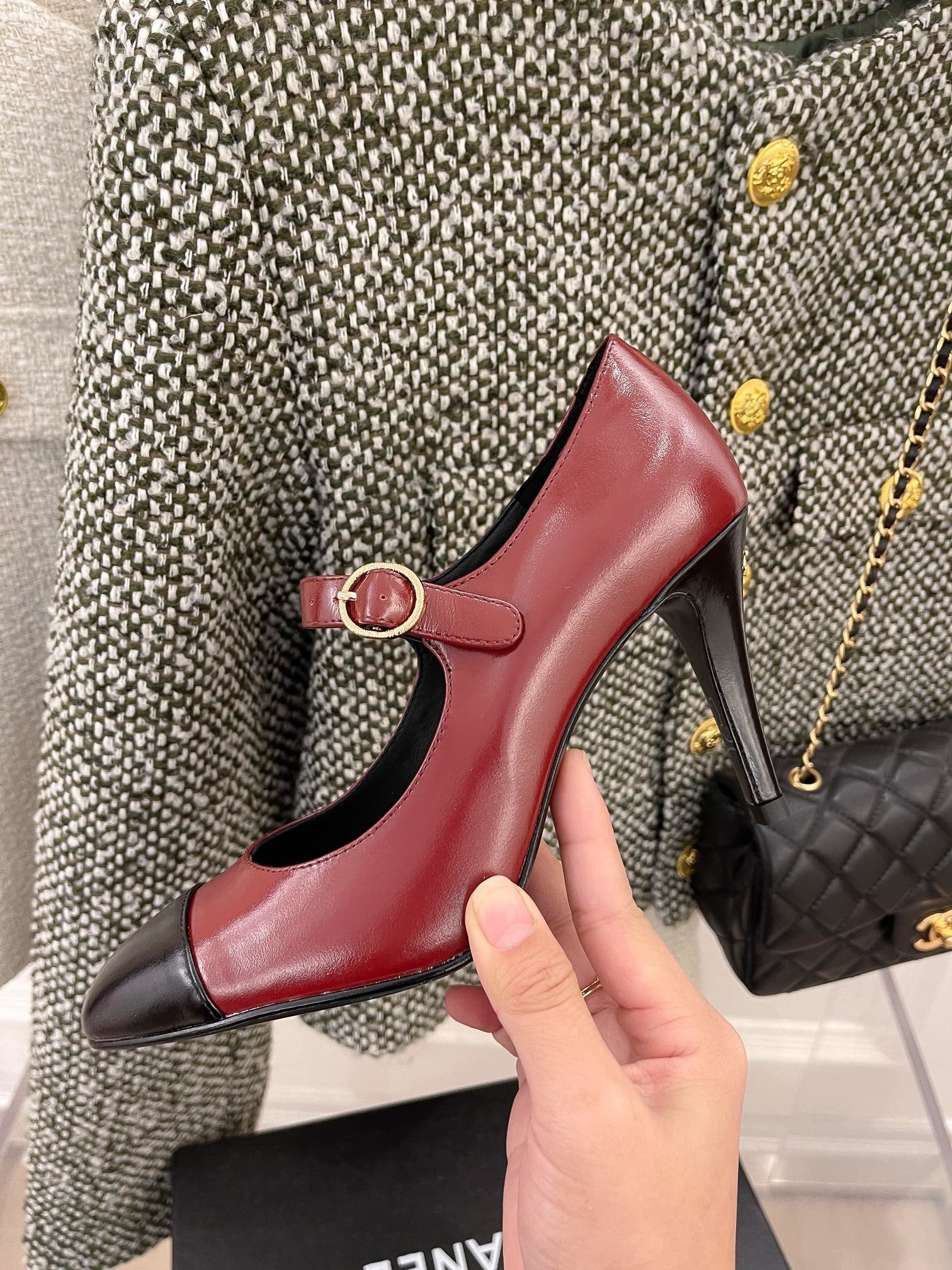 Chanel Open Shoes Red