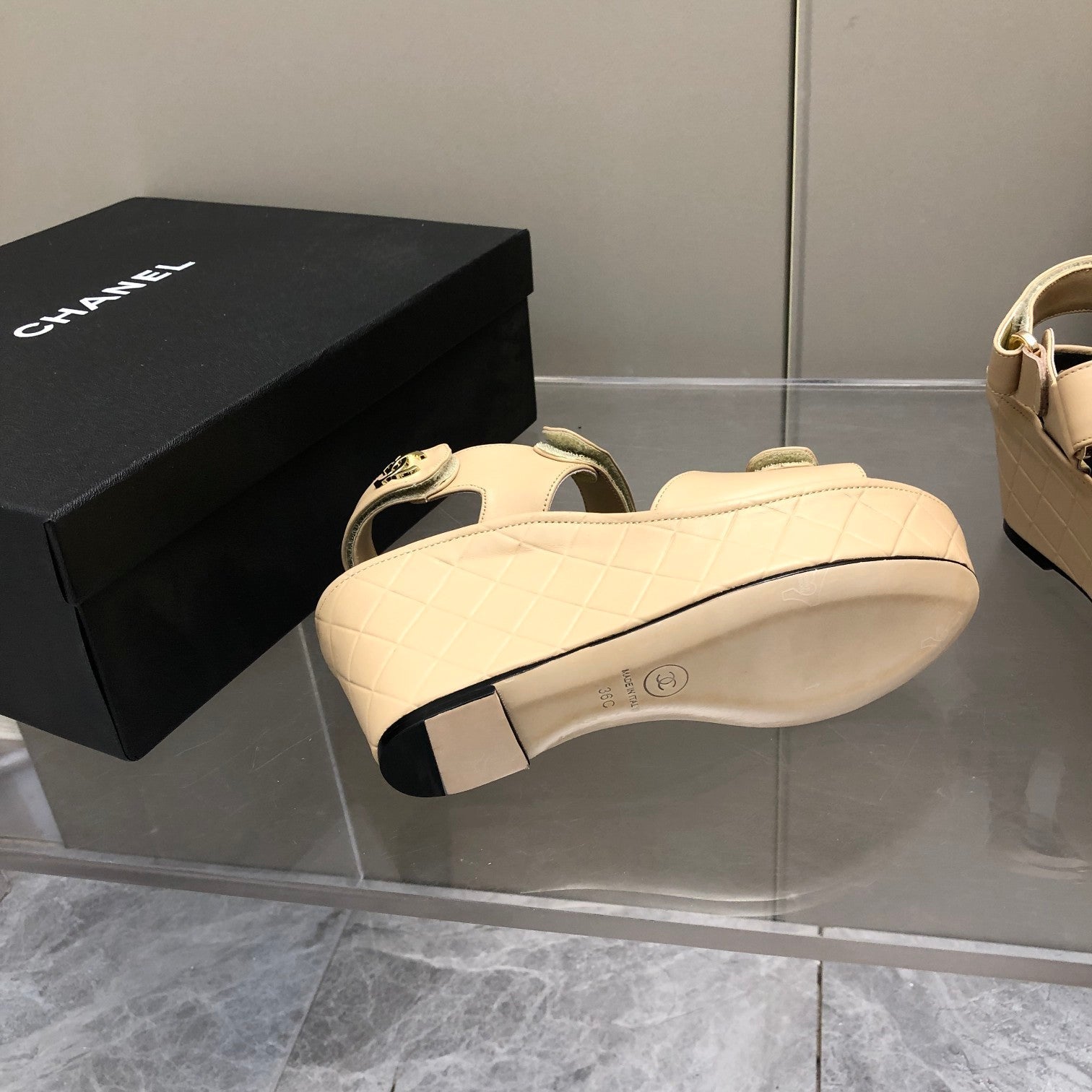Chanel Sandals Cream