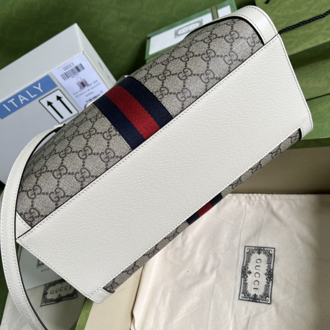 Gucci Ophidia GG Medium Tote Bag 33cm Beige