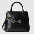 Gucci Horsebit 1955 Small Top Handle Bag Black Leather