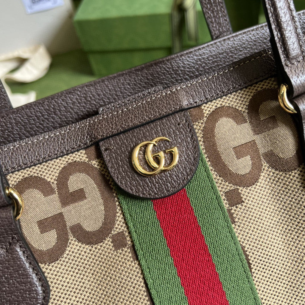 Gucci Ophidia Jumbo GG Medium Tote Bag 38cm Brown