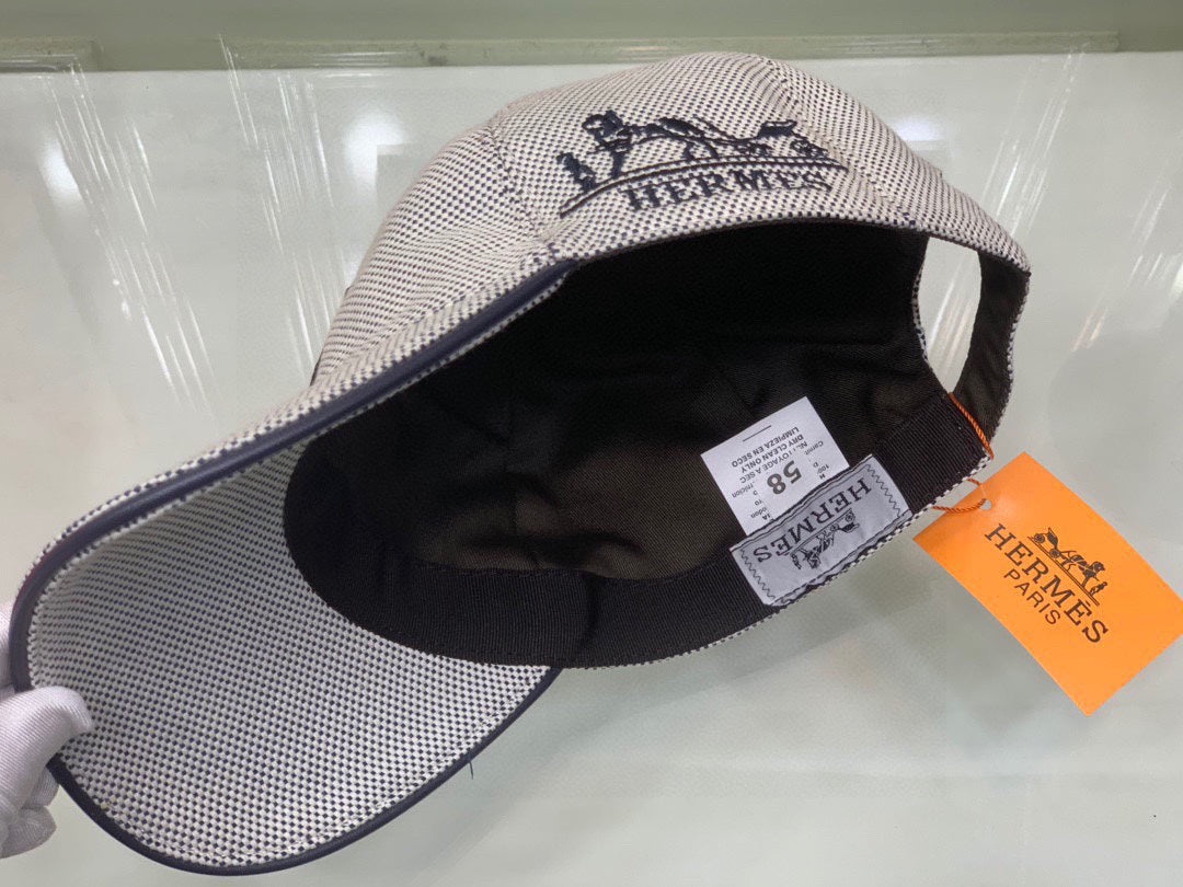 Hermes Davis H Primavera Cap Grey