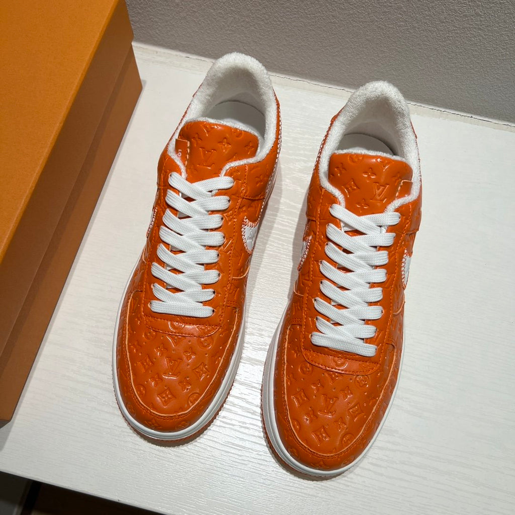 Louis Vuitton x Off-White x Nike Air Force 1 Orange