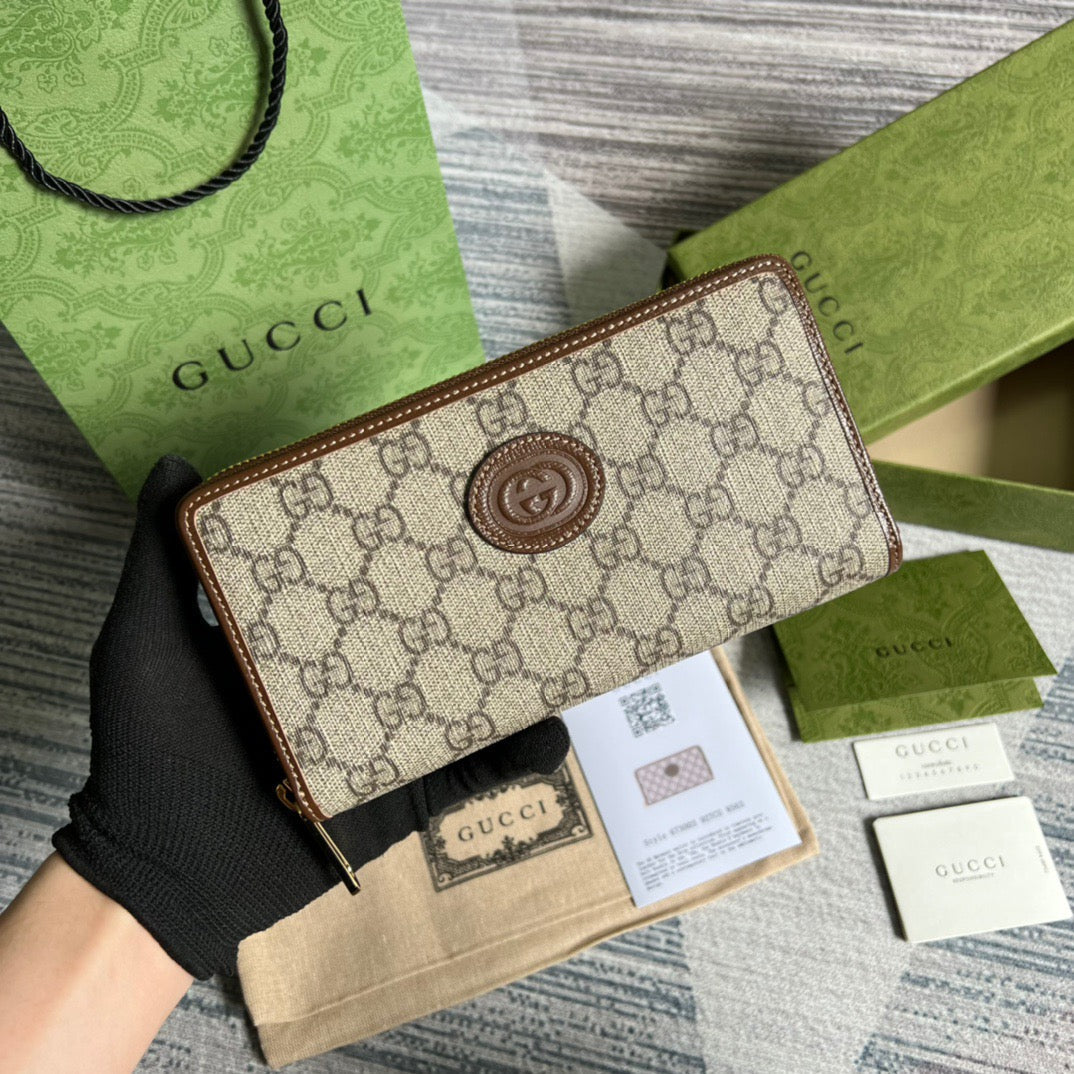 Gucci Ophidia GG Zip Around Wallet 19cm