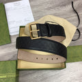 Gucci Belt With Square Buckle Black