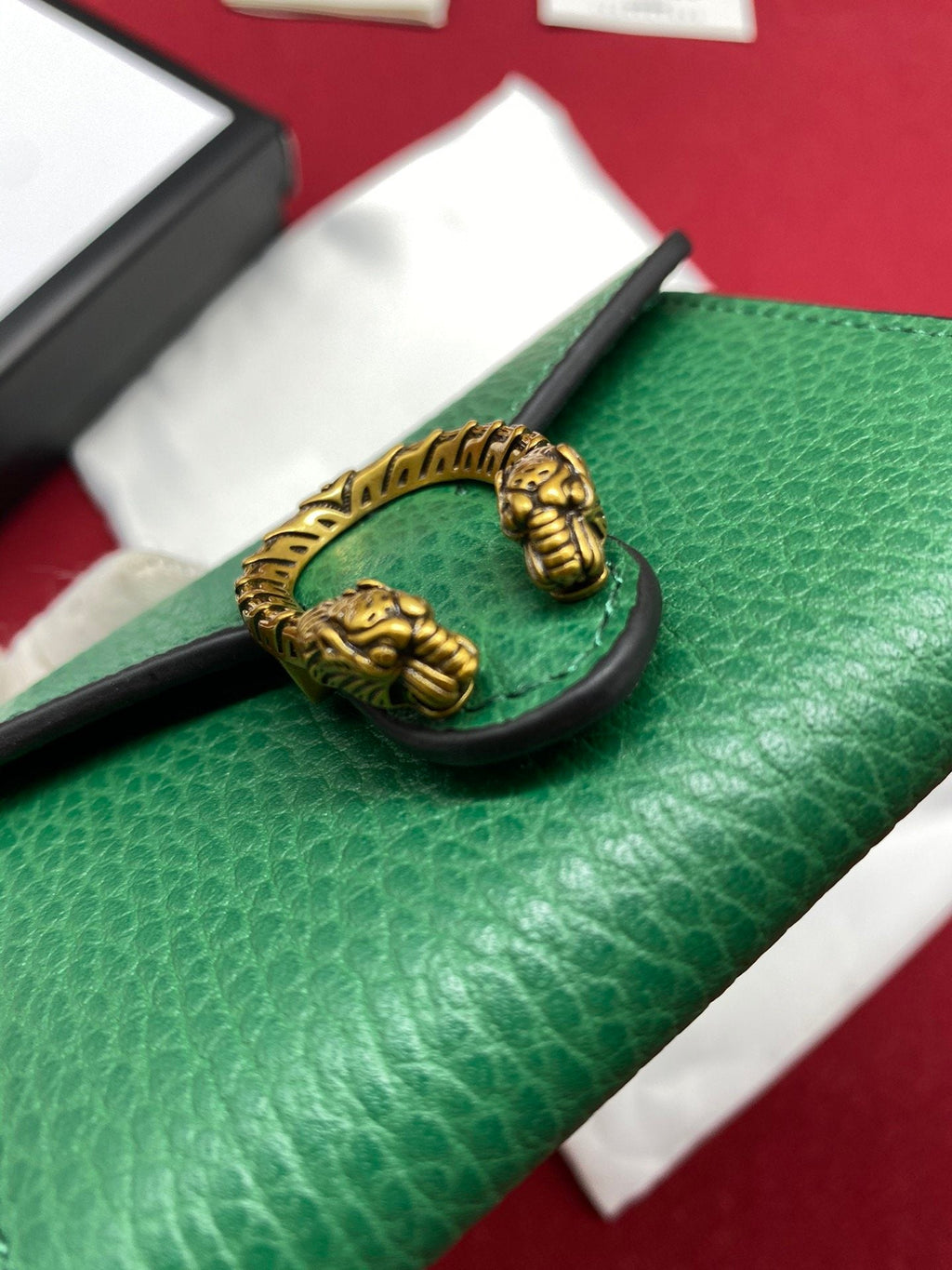 Gucci Green Super Mini Dionysus Chain Bag 11cm
