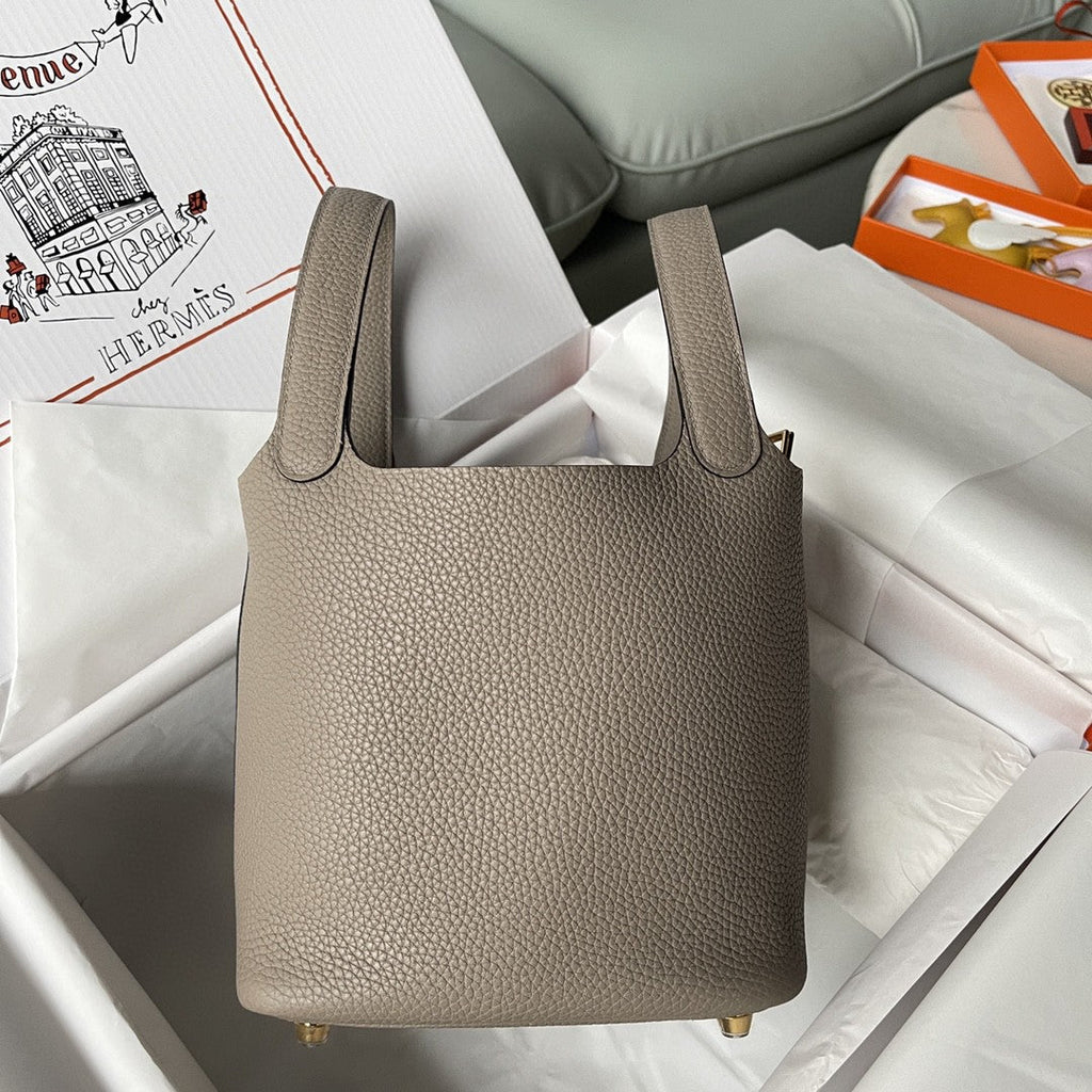 Hermes Picotin Lock 18 Bag Greige