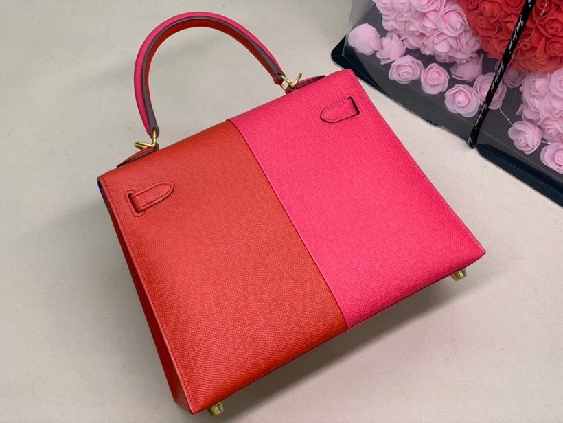 Hermes Epson Bi Color Custom 28cm Red/Pink