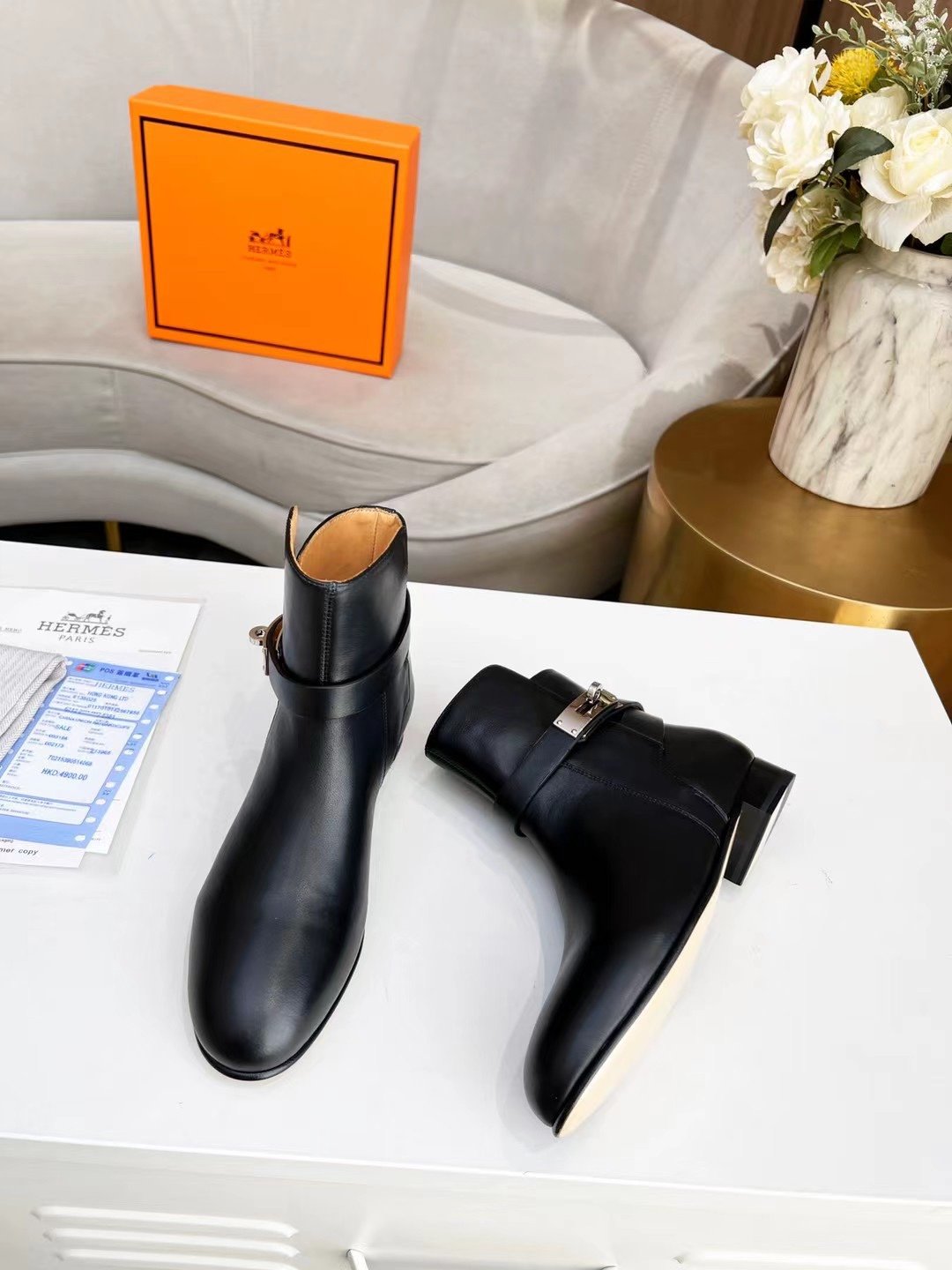 Hermes Neo Ankle Boot Black