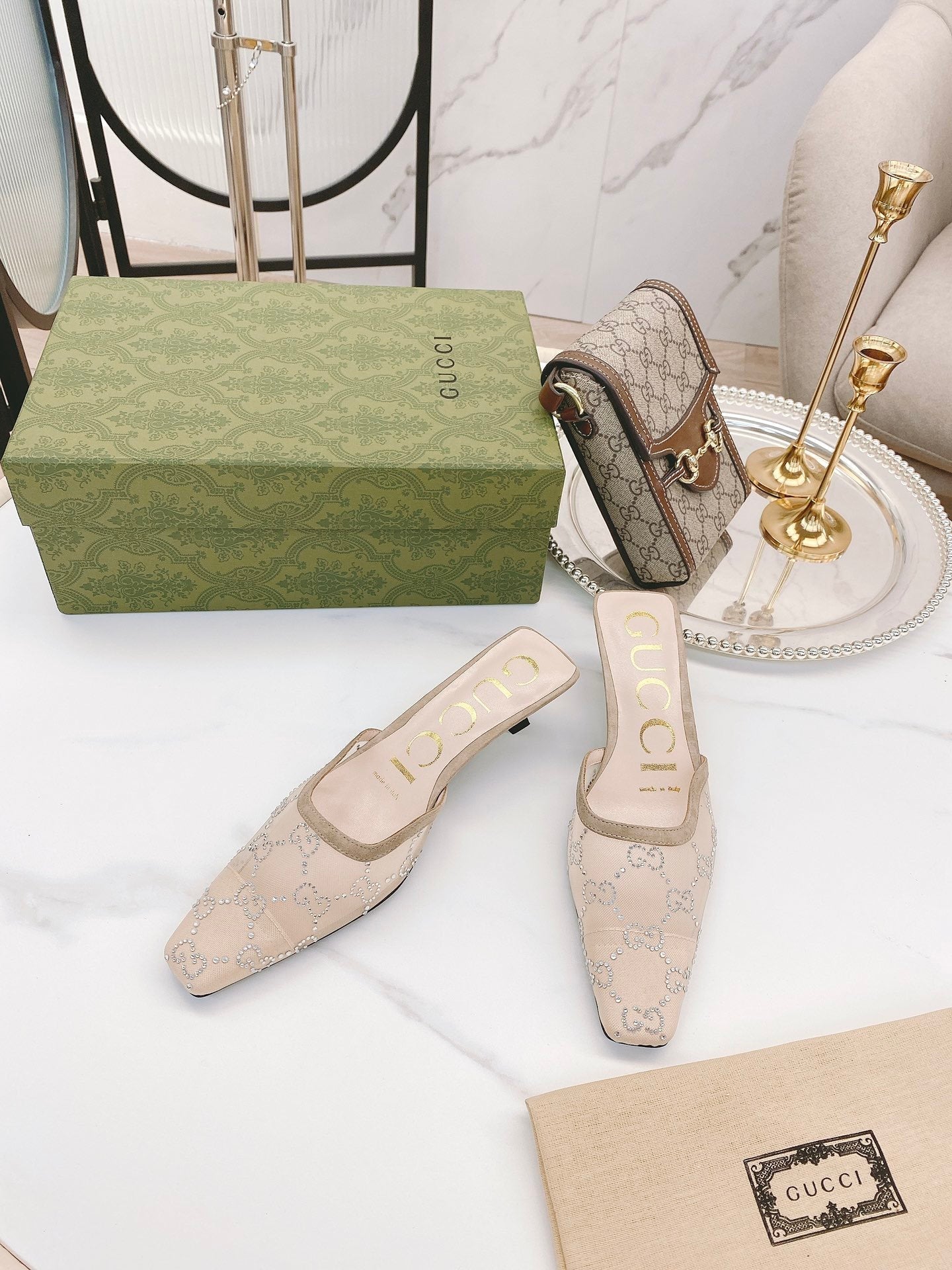 Gucci Slide Sandal Beige