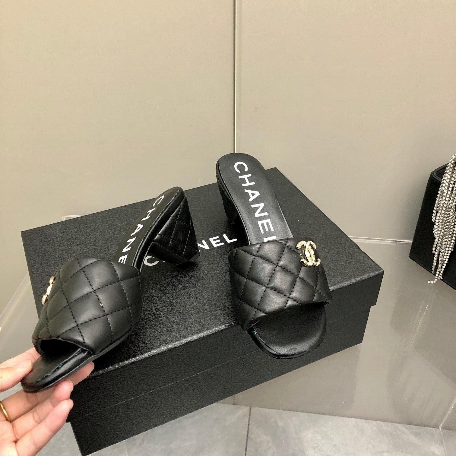 Chanel Mules Black