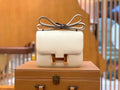 Hermes Constance Shoulder Bag 23cm White