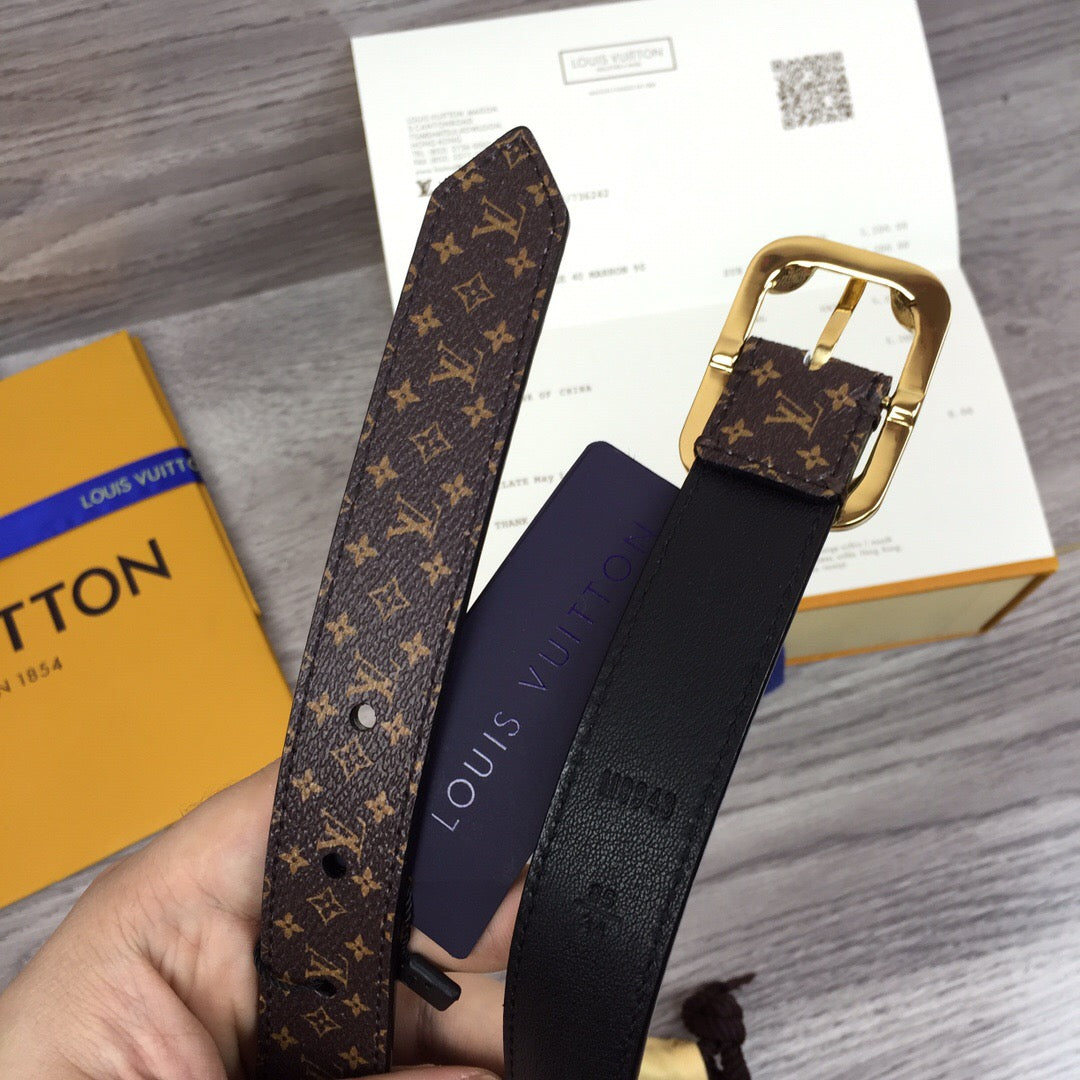 Louis Vuitton LV Malletier Belt Black