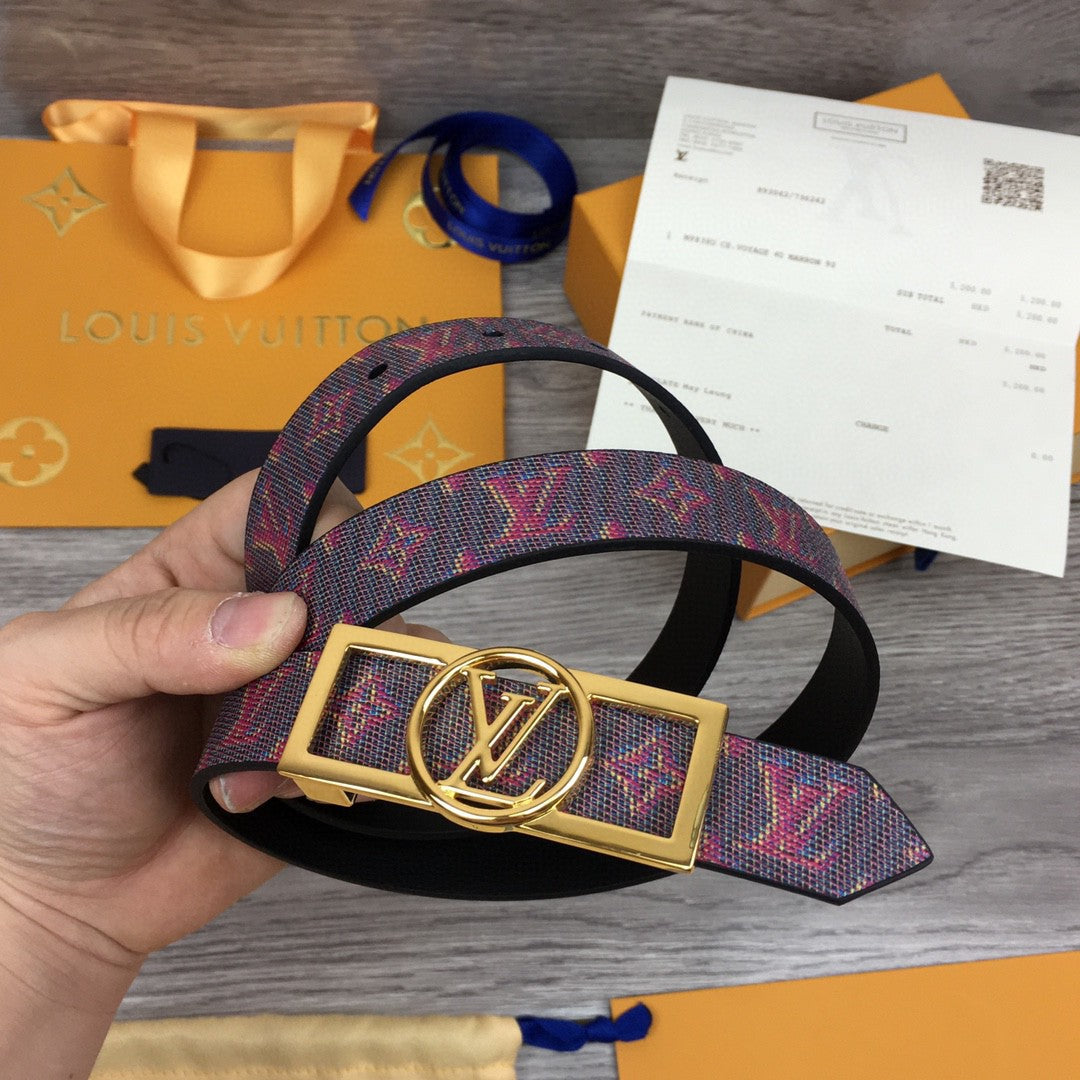 Louis Vuitton Dauphine Reversible Belt Black