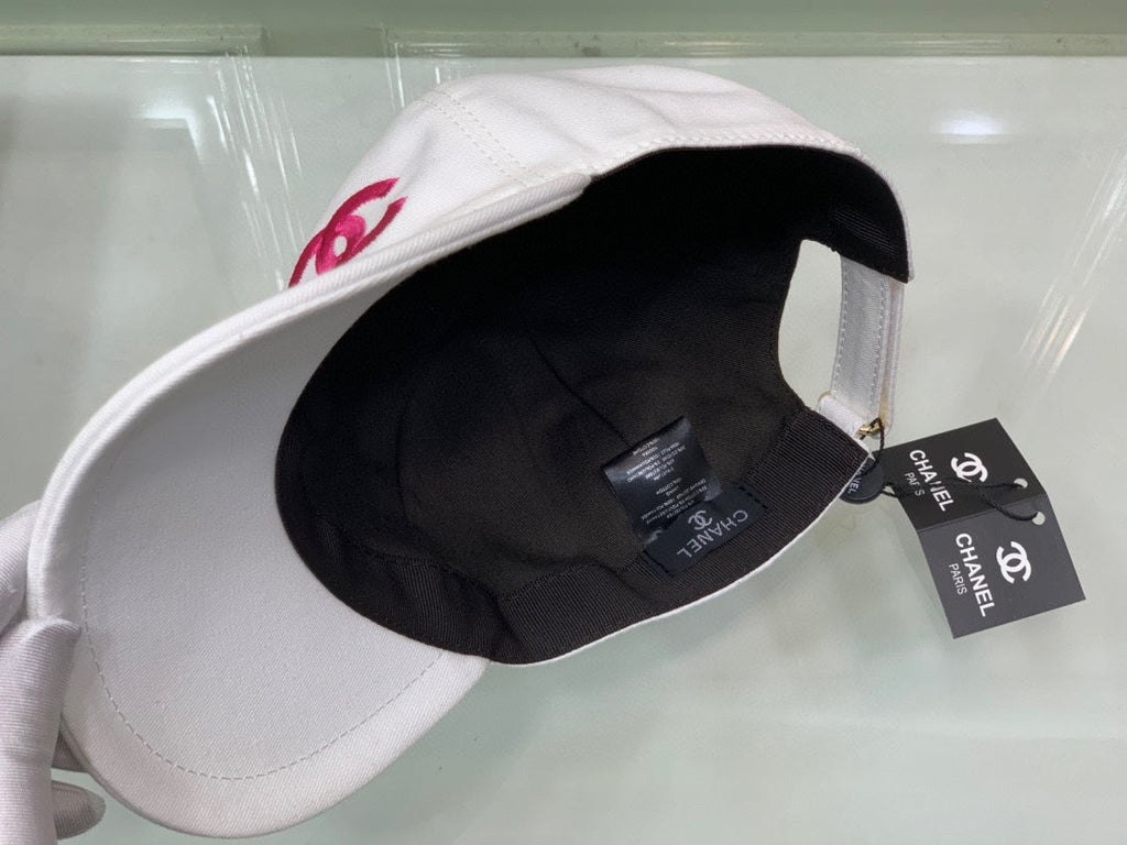 Chanel White Cap