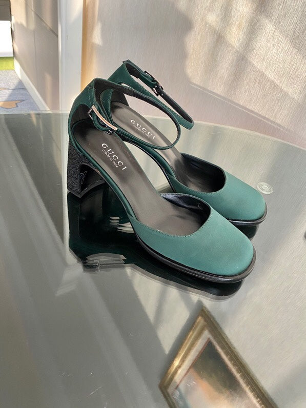 Gucci Platform Sandal Green