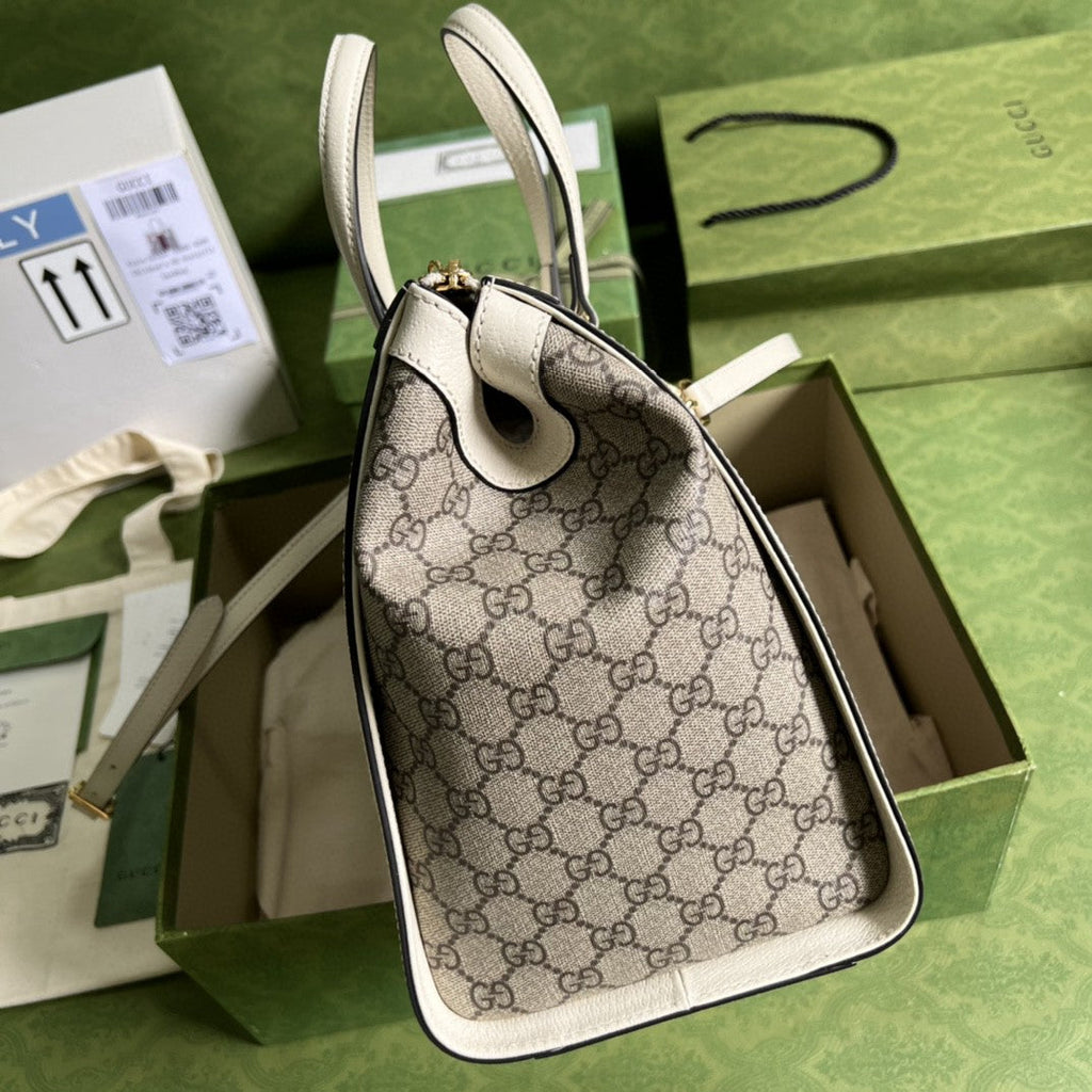 Gucci Ophidia GG Medium Tote Bag 33cm Beige