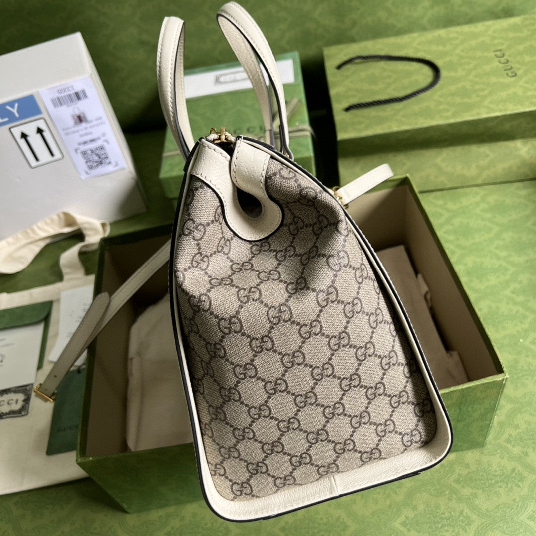 Gucci Ophidia GG Medium Tote Bag 33cm Beige