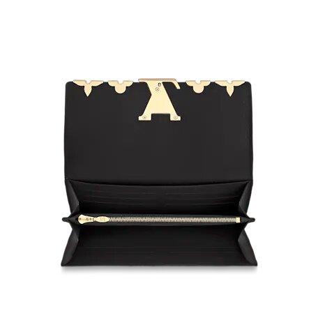 Louis Vuitton CAPUCINES WALLET Black