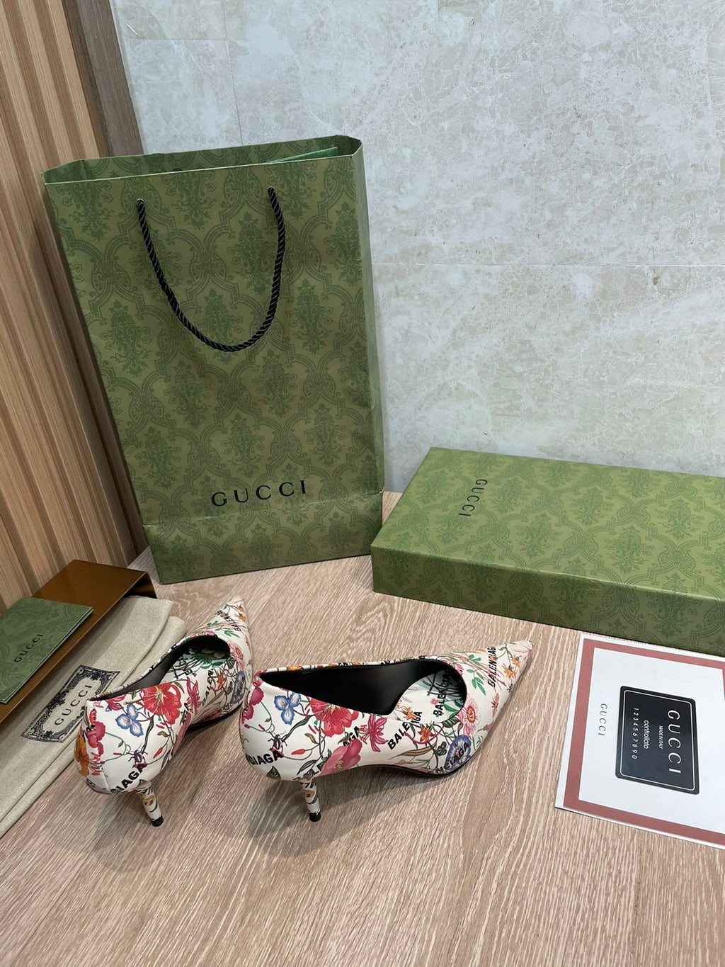 Gucci Balenciaga The Hacker Project Square Knife Pump