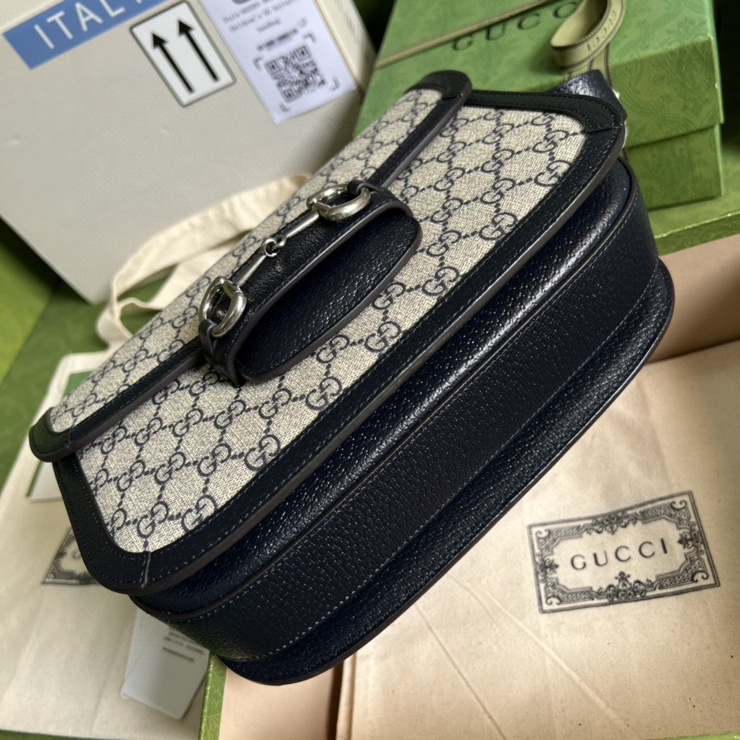 Gucci Horsebit 1955 Shoulder Bag 25cm 602204 Beige