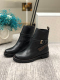 Louis Vuitton Discovery Flat Ankle Boot Black
