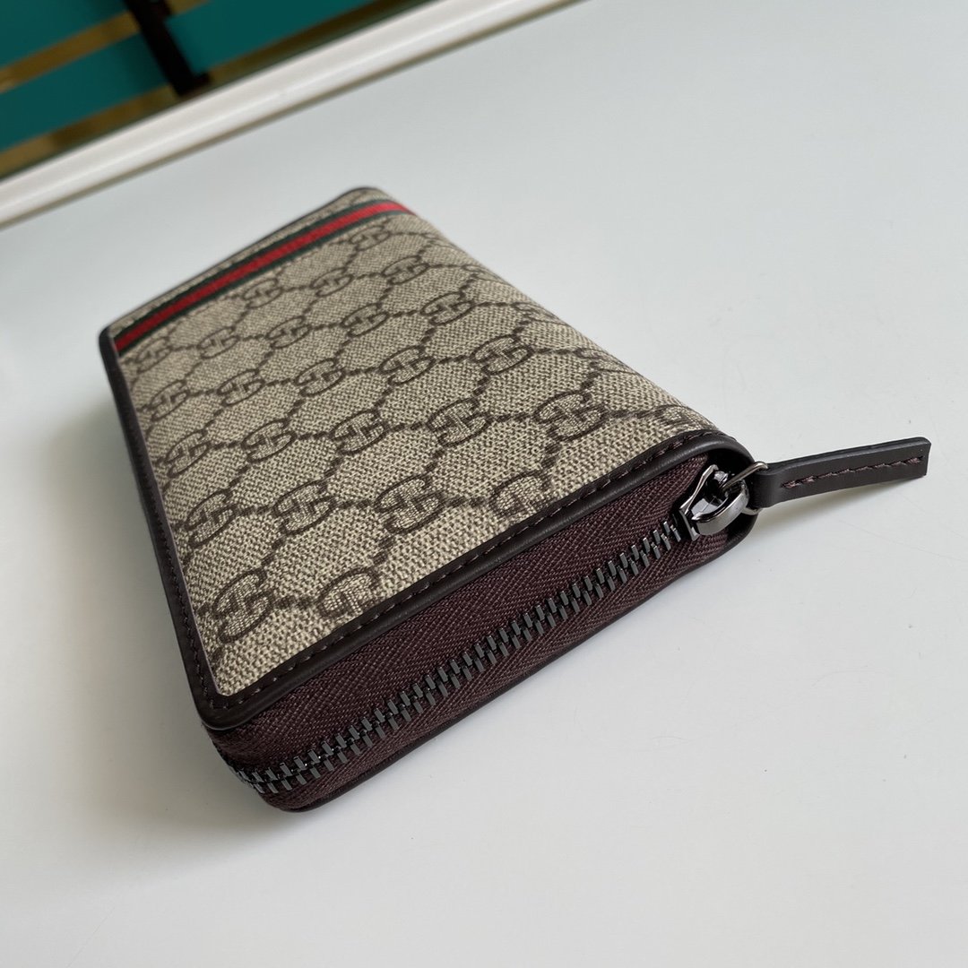 Gucci Beige Zip Around Wallet 19cm