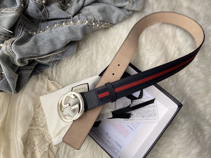 Gucci Belt With Double G Buckle Black