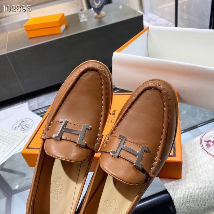 Hermes Elysee Pump Brown